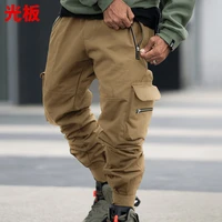 men cargo pants solid color multi pocket high street casual pants sports trousers pantalones tipo cargo pantalon cargo