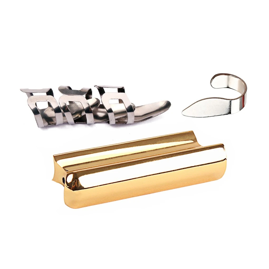 

Аксессуары для гитарных слайдов, профессиональные слайдеры из нержавеющей стали для гитар, палочки для электрогитар, музыкальные золотые гитары R524