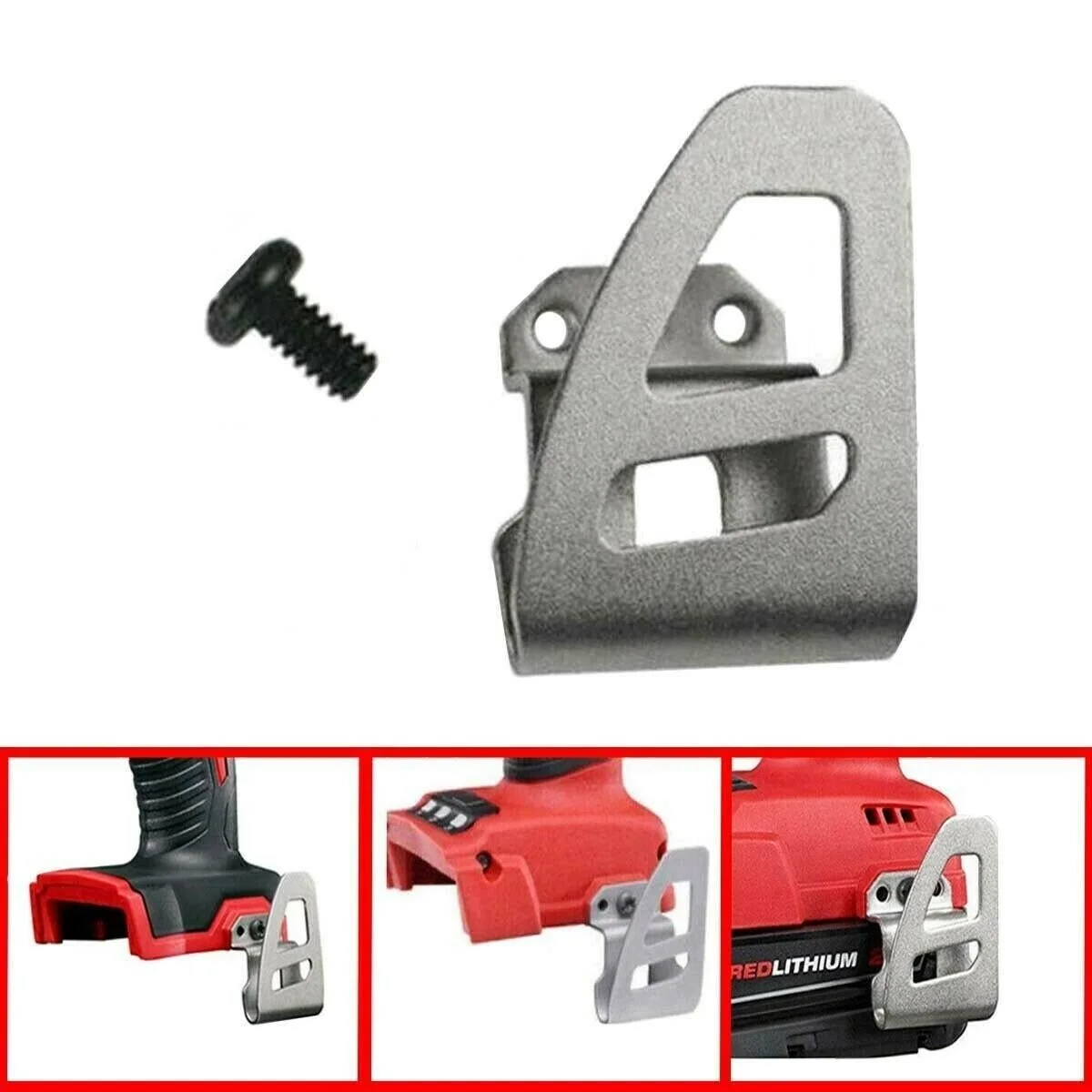 2pcs Belt Clip Hooks With Screw For Milwaukee 2655-20 18V 1/2