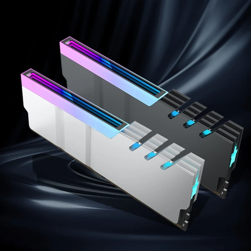 

RAM Heatsink Memory Heat Dissipation Radiator Cooler Vest ARGB Light Heat Sink Groove Design Aluminum Heatsink ARGB