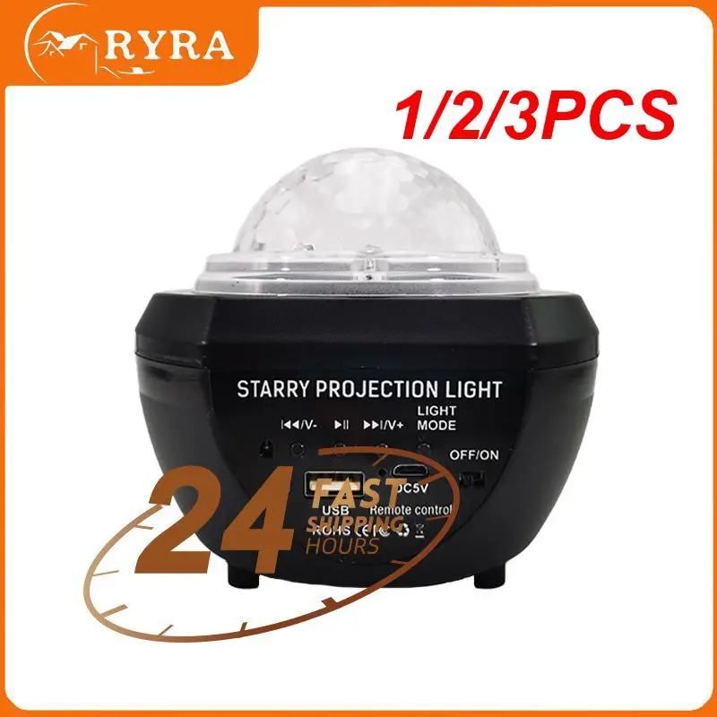 

1/2/3PCS Projector Light Galaxy Night Light Audio Music For Room Party Christmas Decoration