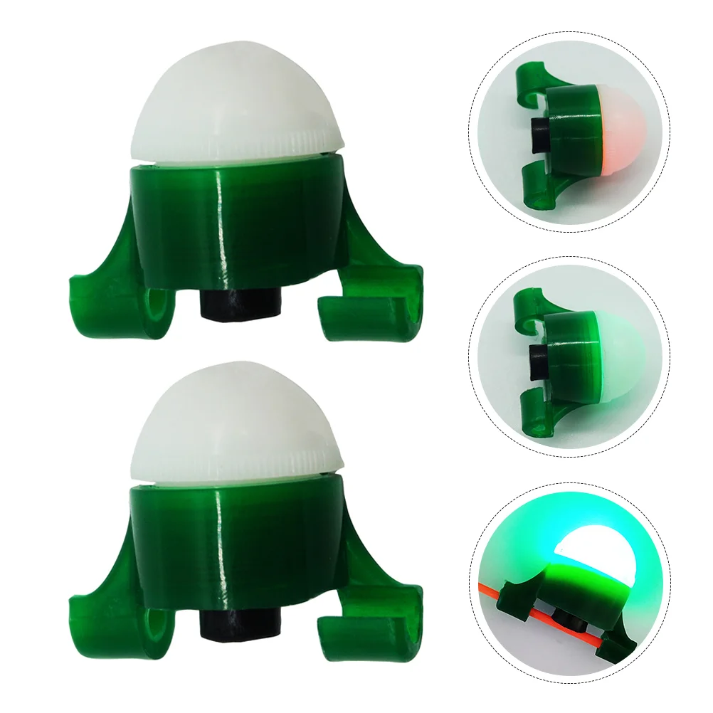 

2 Sets of Convenient Fishing Lights Plastic Fishing Lamps Portable Fishing Rod Lights Angling Supply