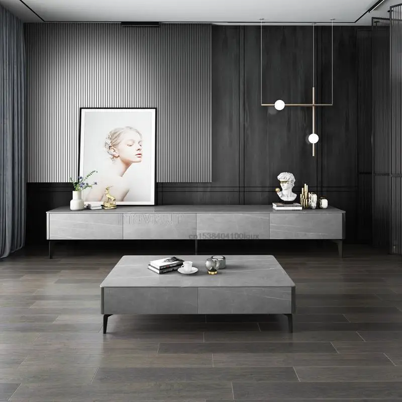 

Современный минималистичный боковой столик, доска, мраморный комбинированный дизайн, ТВ-шкаф, итальянский роскошный таволино Da Salotto, домашний декор