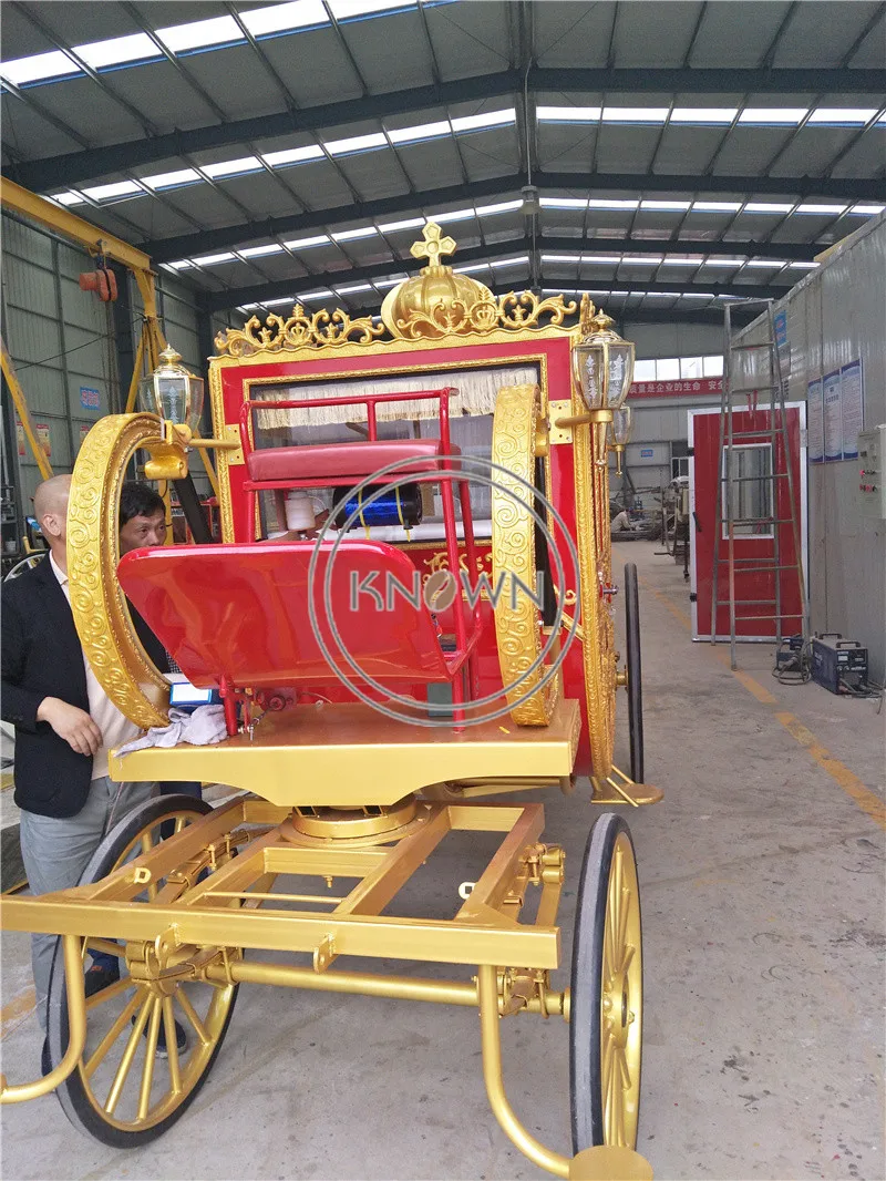 2022 Роскошная конная карета Королевская свадебная тележка Электрическая с 4