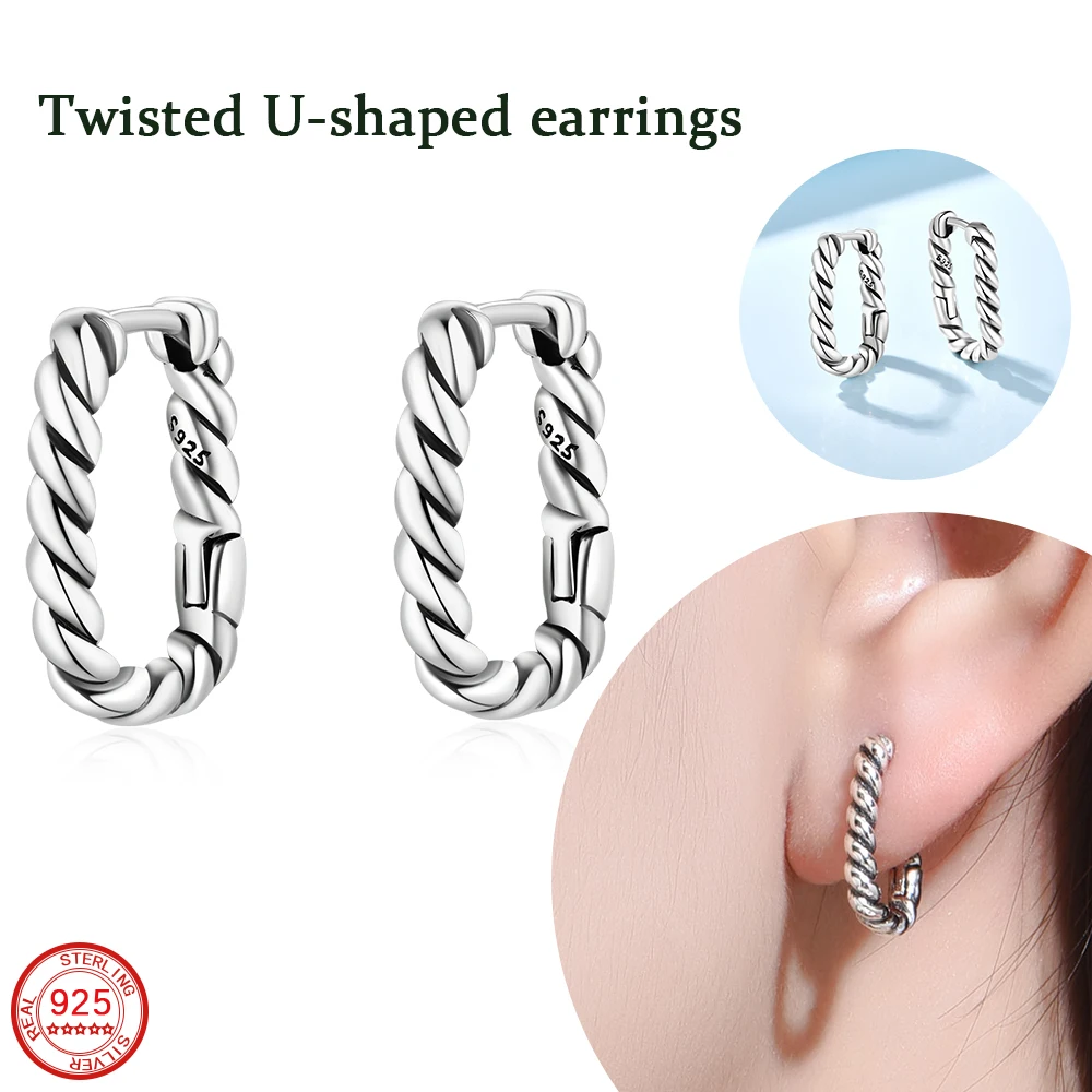 Новинка 2024 стерлинговое серебро 925 пробы минимально витая пеньковая веревка