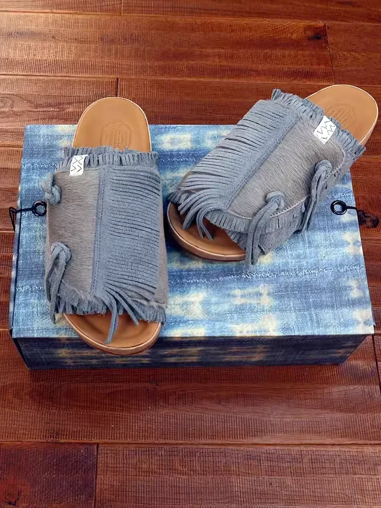 Женская замшевая обувь с кисточками VISVIM 23ss