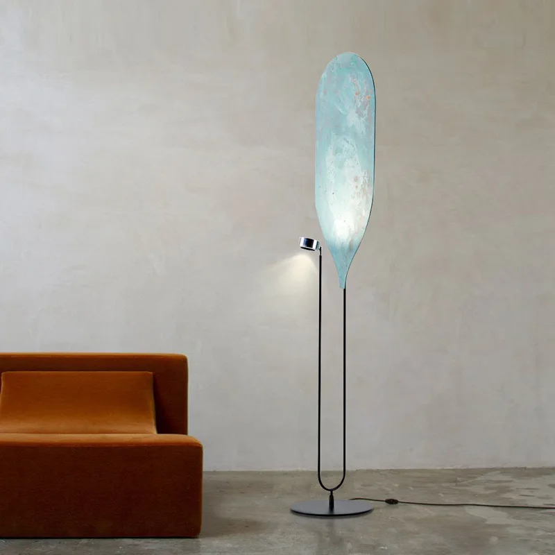 

Art Design LED Floor Lights Paddle Shape For Living Room Bedroom Office Shop Standing Lamp Metal 110-240V