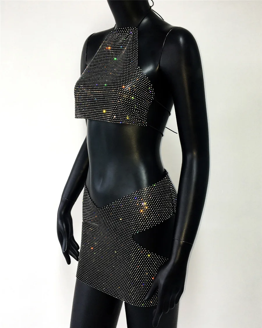 Женский комплект из 2 предметов сексуальная бретелька с бретелькой на шее и