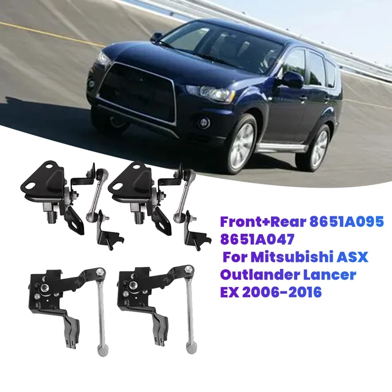 4 шт./компл. передний 8651A095 + задний 8651A047 датчик уровня фар в сборе для Mitsubishi ASX Outlander