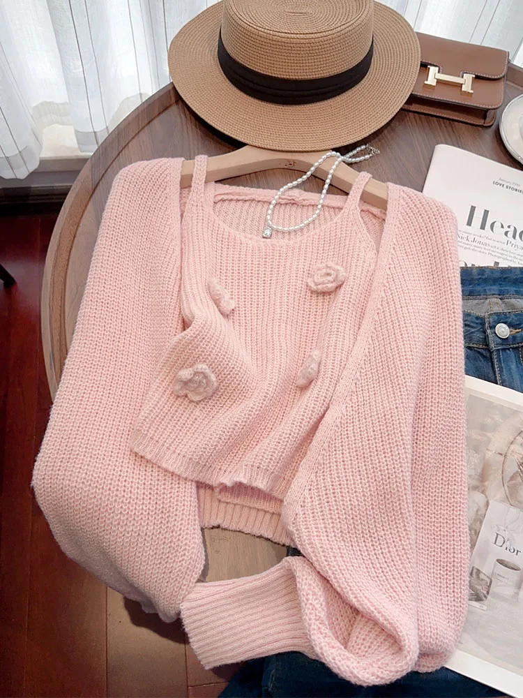 Осінь 2024. Елегантний комплект із двох предметів. Жіночий светр у французькому