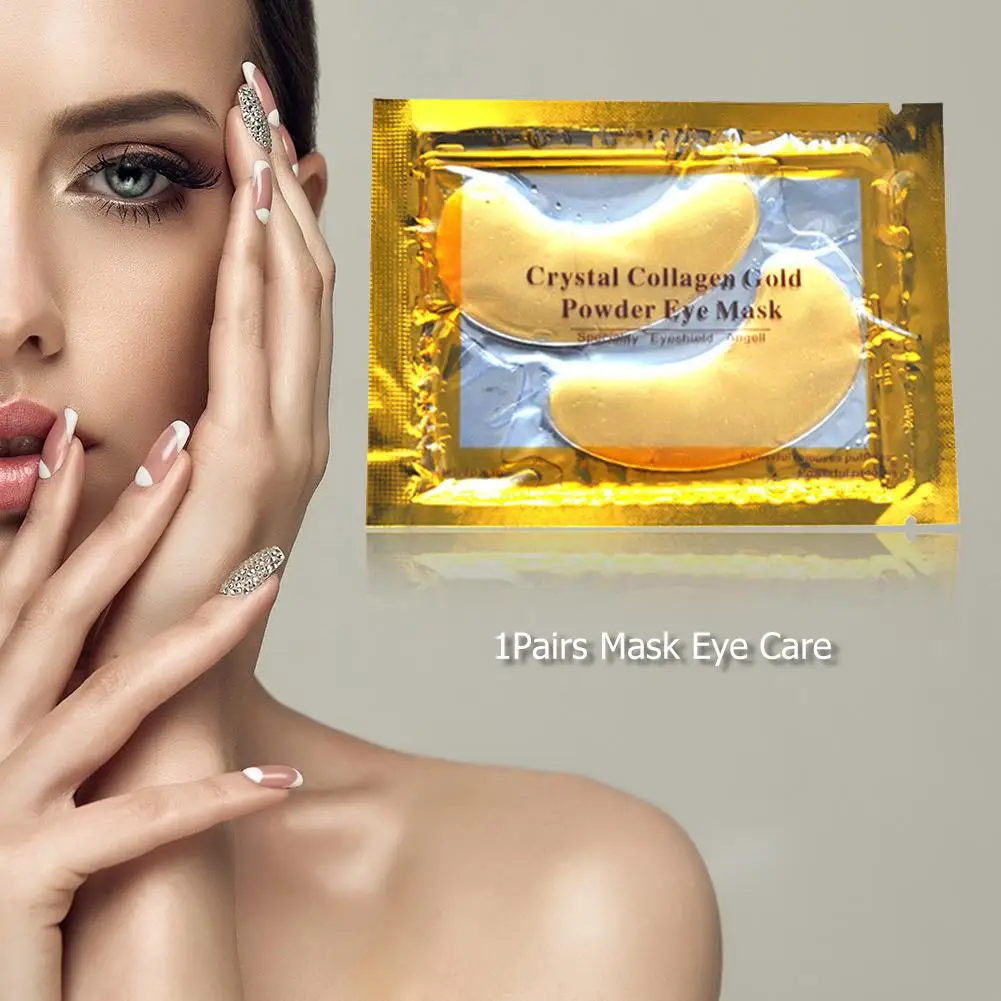 

InniCare 1 pair Crystal Collagen Gold Eye Mask Anti-Aging Dark Circles Acne Beauty Patches For Eye Skin Care Korean Cosmetics