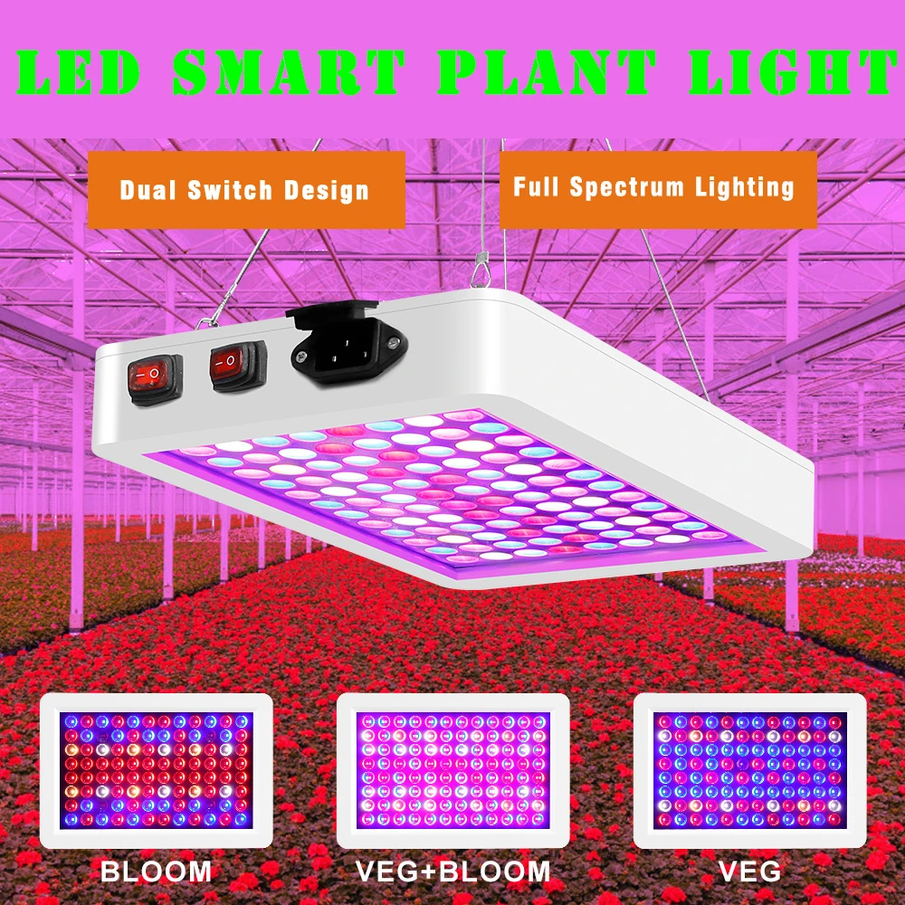 Plant Greenhouse Light Intelligent High-Power Succulent Vegetable Fill Light Dual-Mode  LED Growth Light