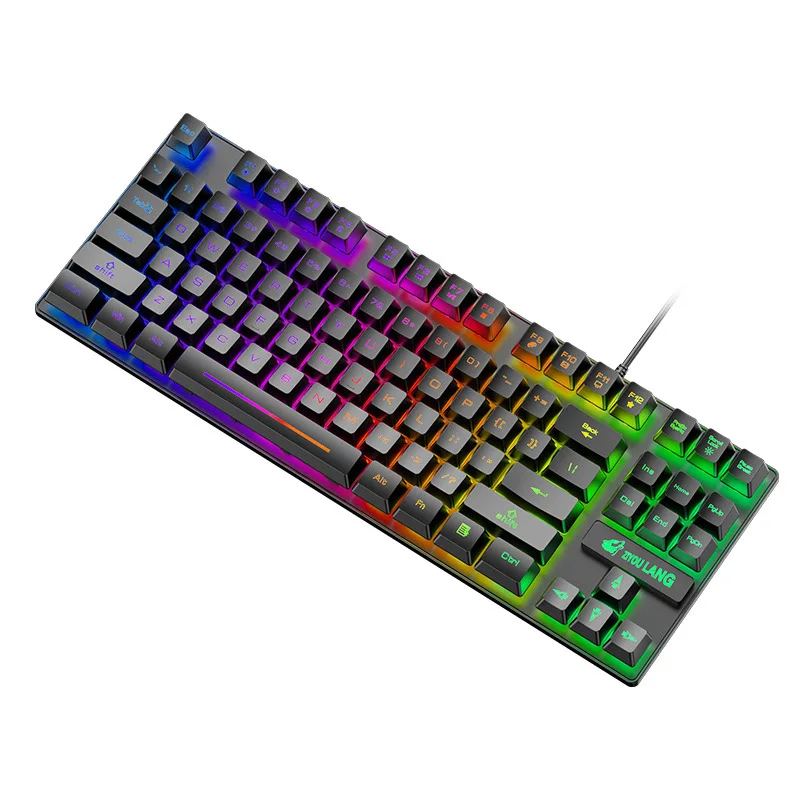 

87 Key Gaming Mechanical Touch Keyboard Usb Plug Backlit Esports Gamer Wired Keyboards Ergonomics for PC Desktop Computer Laptop