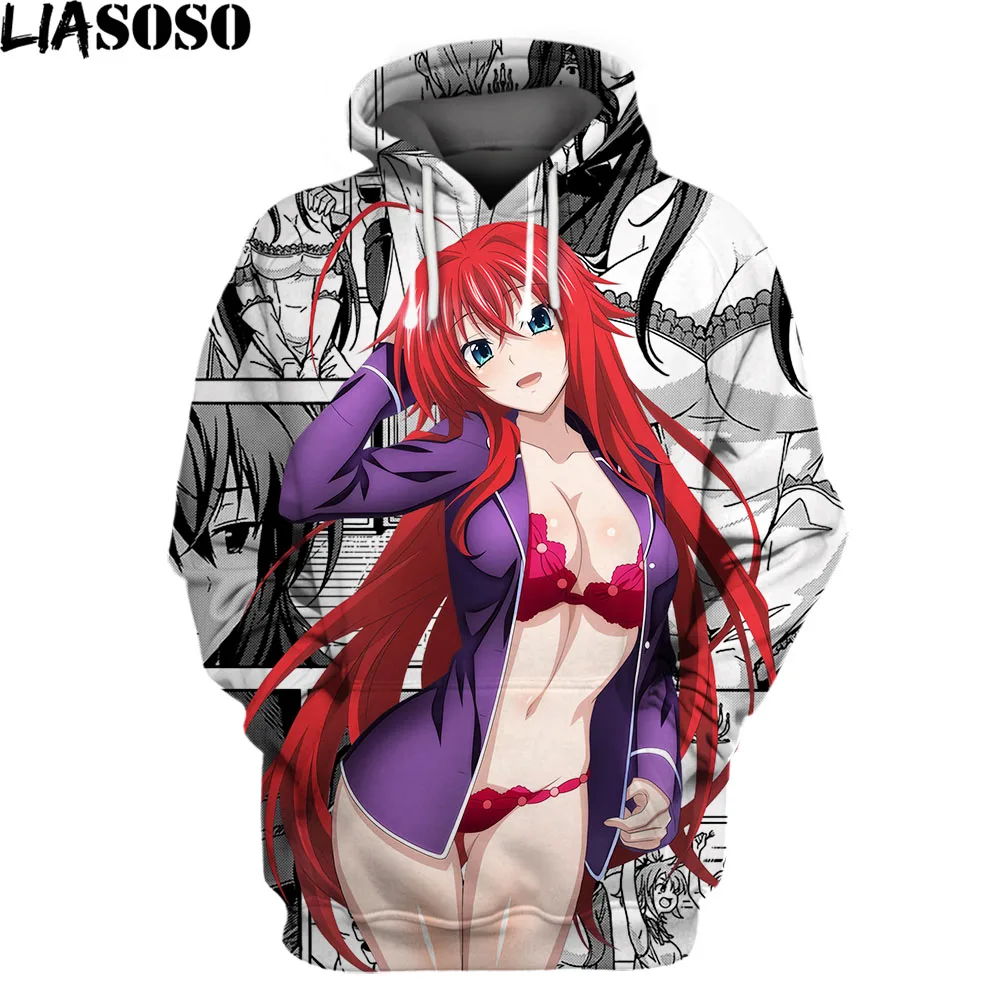 

Новинка, толстовка с капюшоном в стиле аниме для старшей школы DxD HERO, Топ в стиле Харадзюку С 3D принтом, футболка с длинным рукавом, привлекат...