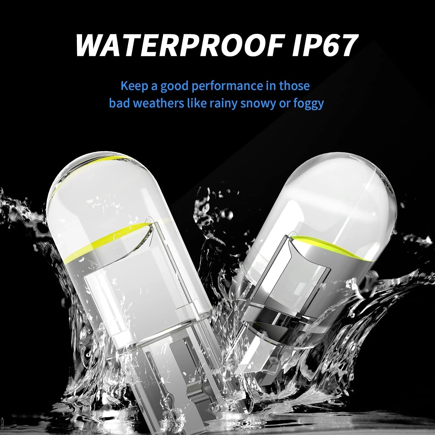 Фото 10 шт. W5W Led T10 Автомобильный свет COB стекло 6000K белый автомобильный номерной знак лампа купол чтения DRL лампа Стиль 12 В аксессуары №2