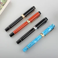 jinhao 100 resin fountain pen nib f nib 0 5mm with converter ink pen beautiful writing pen