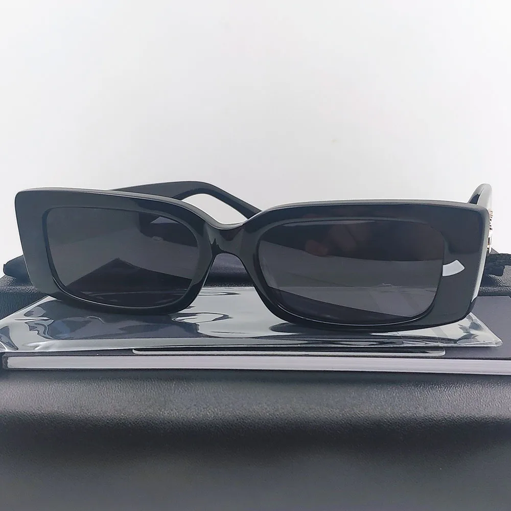 

Черные ацетатные женские прямоугольные солнцезащитные очки для мужчин странные брендовые дизайнерские женские летние популярные товары Винтажные Солнцезащитные Очки