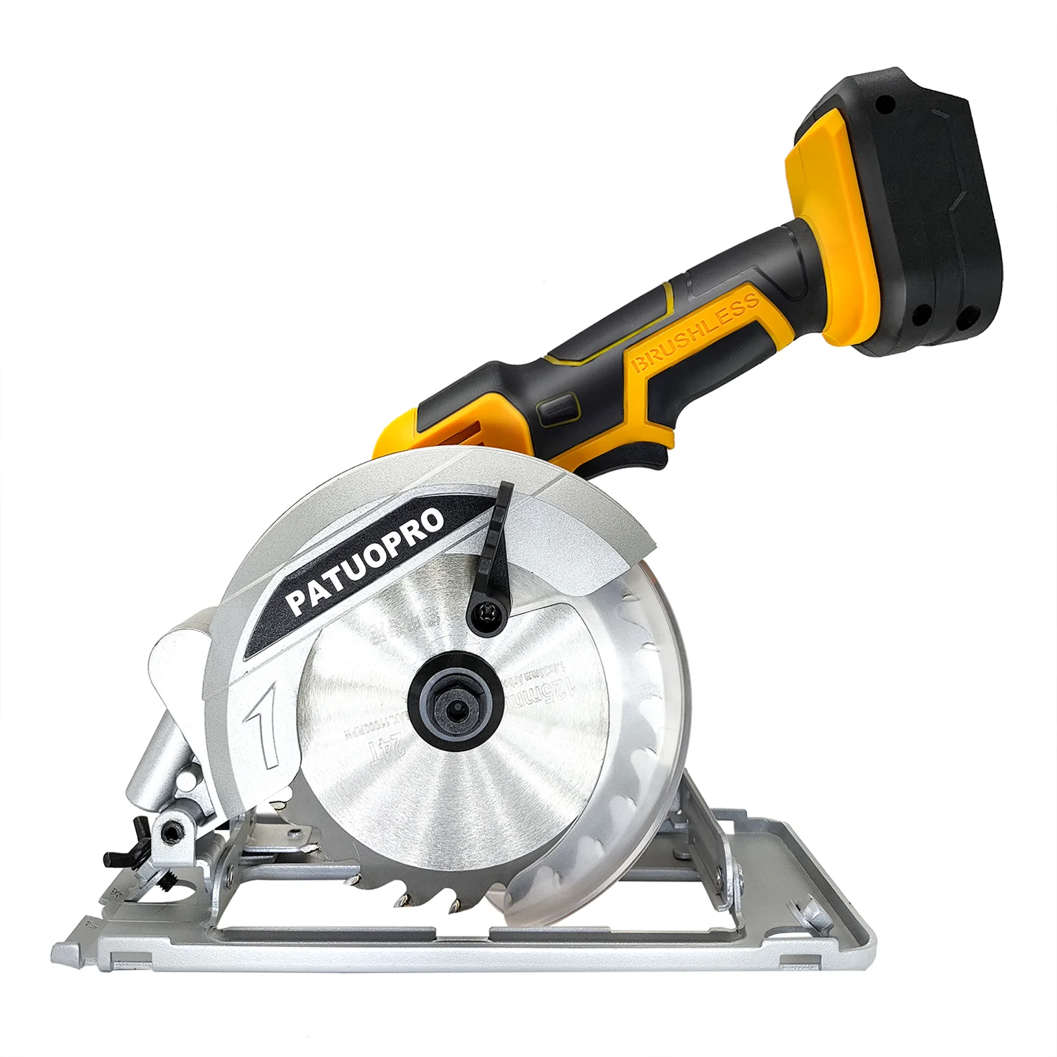 20V Brushless Circular Saw 125mm 5inch Cordless Electric Saw with Saw Blade(No Battery)