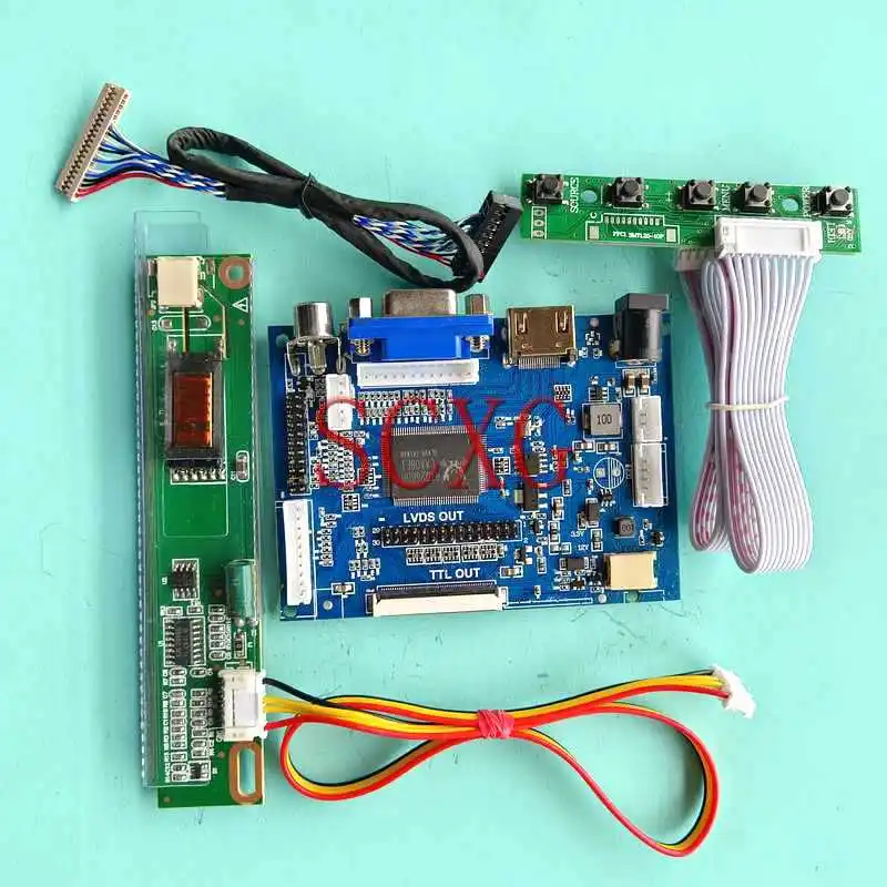 

Плата контроллера экрана ЖК-дисплея подходит для LTD121EC3L LTD121ECAK HDMI-совместимый AV VGA 1024*768 1CCFL 20 контактов LVDS 12,1 "Комплект «сделай сам»