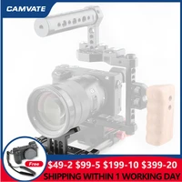 camvate universal camera lens support with standard 15mm dual rod clamp rail block for dslr camera rig shoulder support system