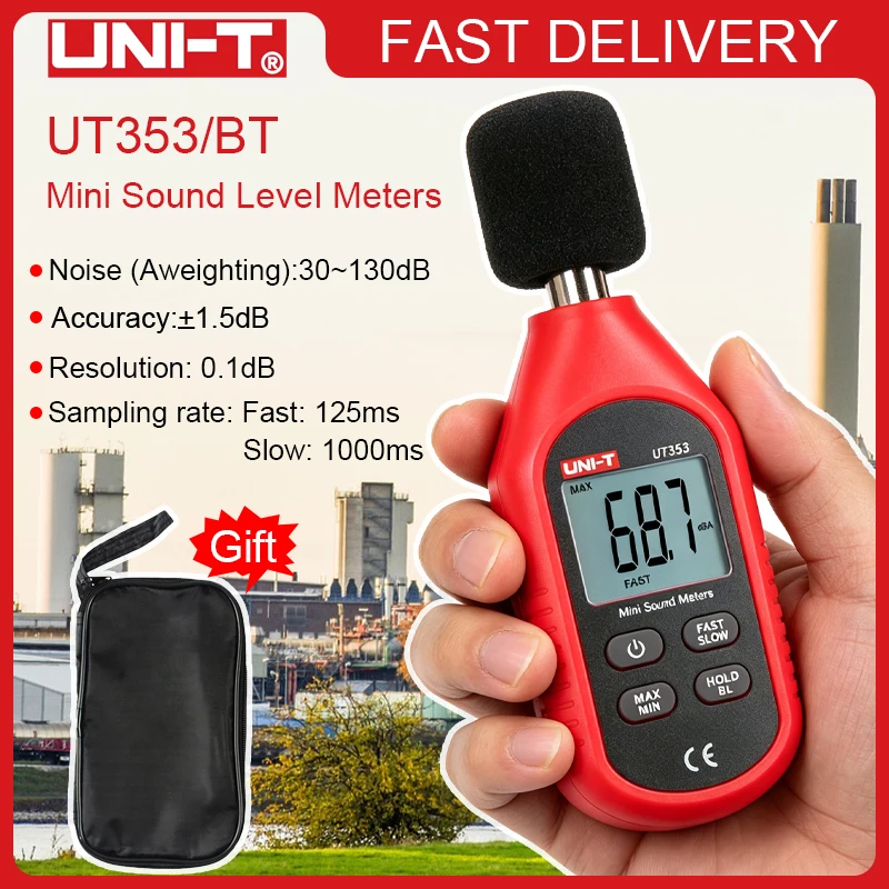 Фото Анемометр UNI-T UT363/BT, люксметр UT383/BT, шумомер UT353/BT, измеритель температуры и влажности UT333/BT №2