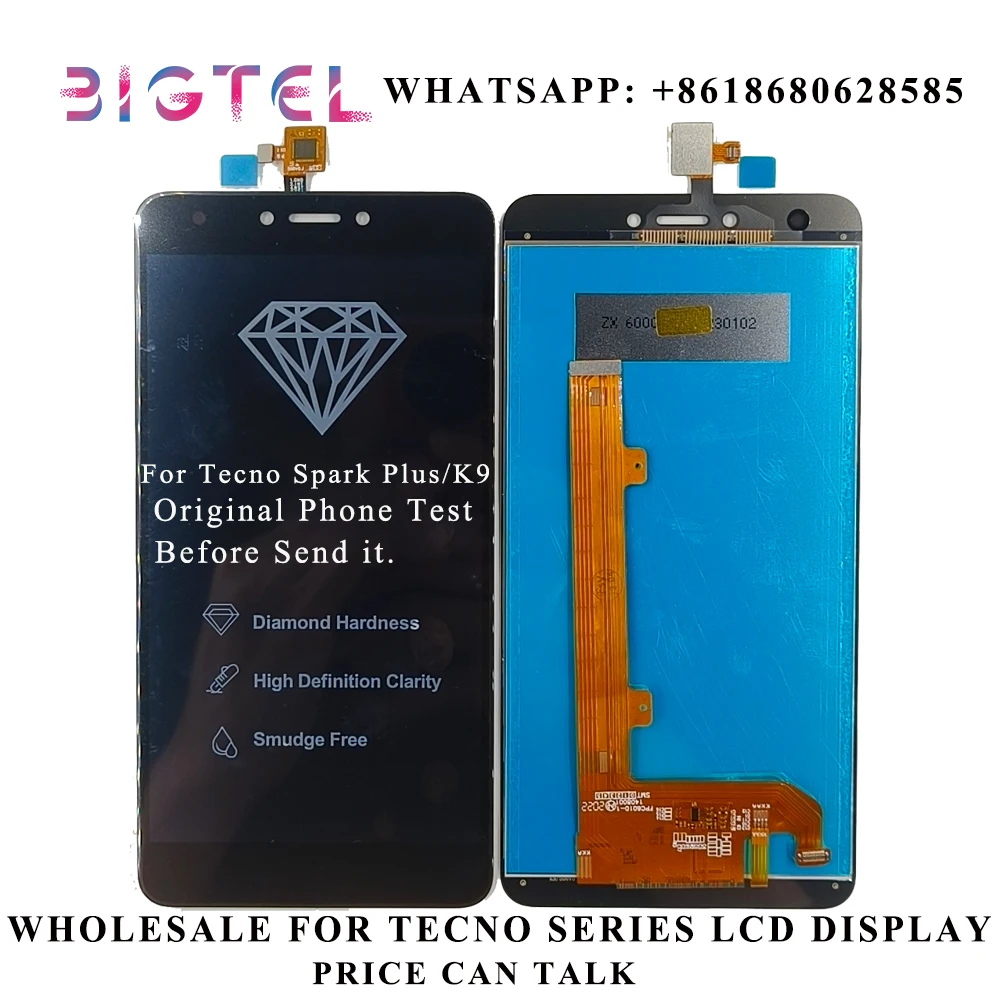 

For Tecno Spark Plus K9 LCD Replacement Mobile Phone Display Touch Digitizer Screen Repair Assembly