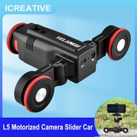 l5 motorized camera slider auto dolly car rail systems app control 3kg payload for dslr camera sony smartphone