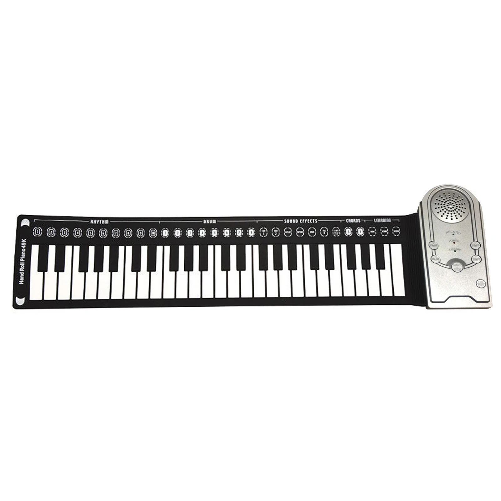 

Electronic Keyboard Musical Instrument Multi Style Children 49 Keys Music Roll-Up Piano Flexible Folding Student With Speaker