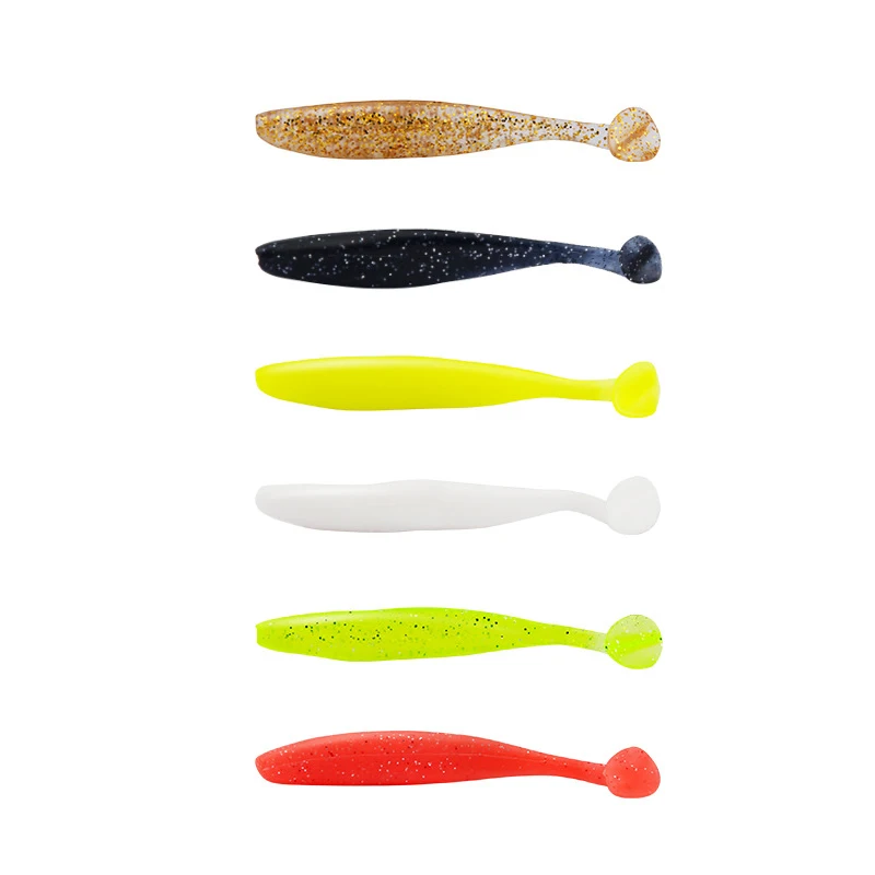 

T-tail Soft Insect Lure Freshwater Micro Matter Far Throw Perch Mandarin Fish Soft Bait Artificial Simulated Fake Bait 5.8cm 7cm