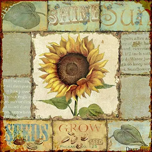 

Металлический винтажный жестяной знак Декор-блеск солнце семена выращивание дома Бар Паб смешная Стена ретро арт значок 12x12 дюймов