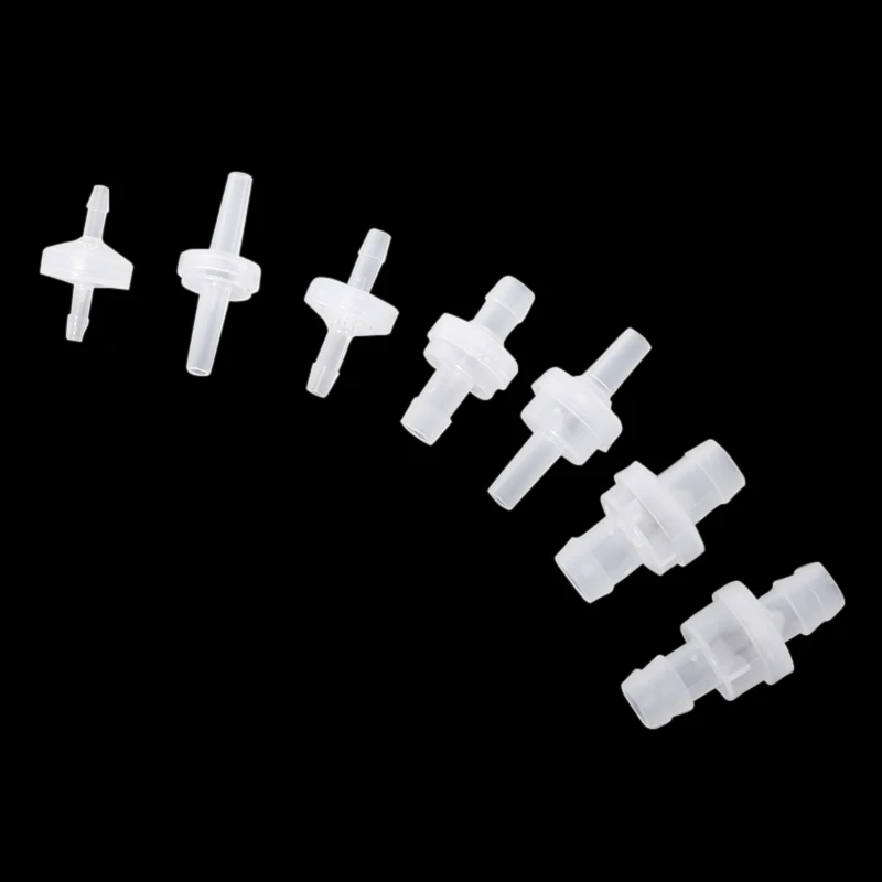 

1Pcs 3/4/5/6/8/10/12mm Plastic One Way Inline Check Valve Gas Air Liquid Water Fluids Valve for Water Petrol Diesel Oils
