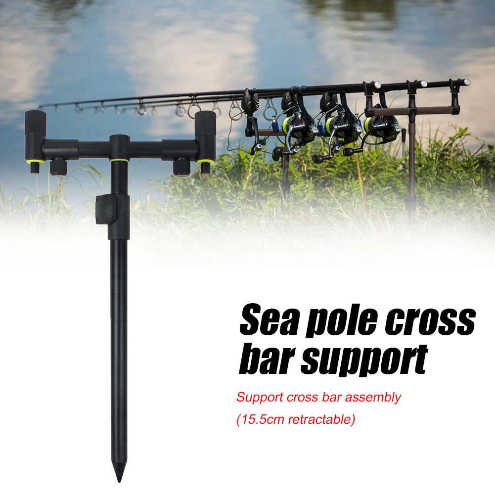 

Aluminum Alloy Adjustable Carp Fishing Rod Holder Ground Fishing Rod Pole Rack Stand with Bite Alarm Indicator Fishing Tackle