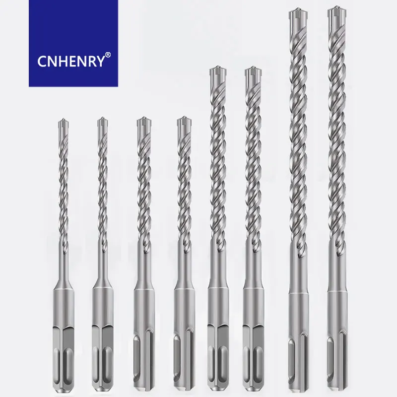 1PC SDS Plus Hammer Drill Bit For Concrete Cement Rotary Masonry Hammer 4 Cutters Drilling Bits
