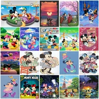 disney diy 5d mickey mouse diamond painting mosaic embroidery kits mickey minnie goofy art picture home decoration handicrafts