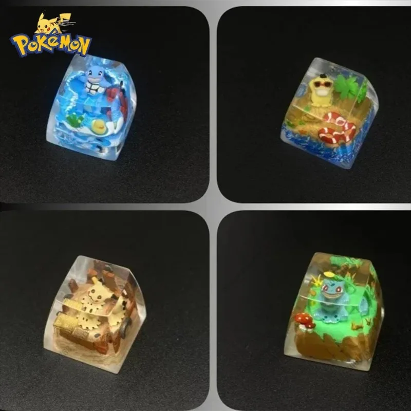 Колпачки для клавиш из смолы Pokemon Charizard аниме Bulbasaur Gyarados Charmander механическая