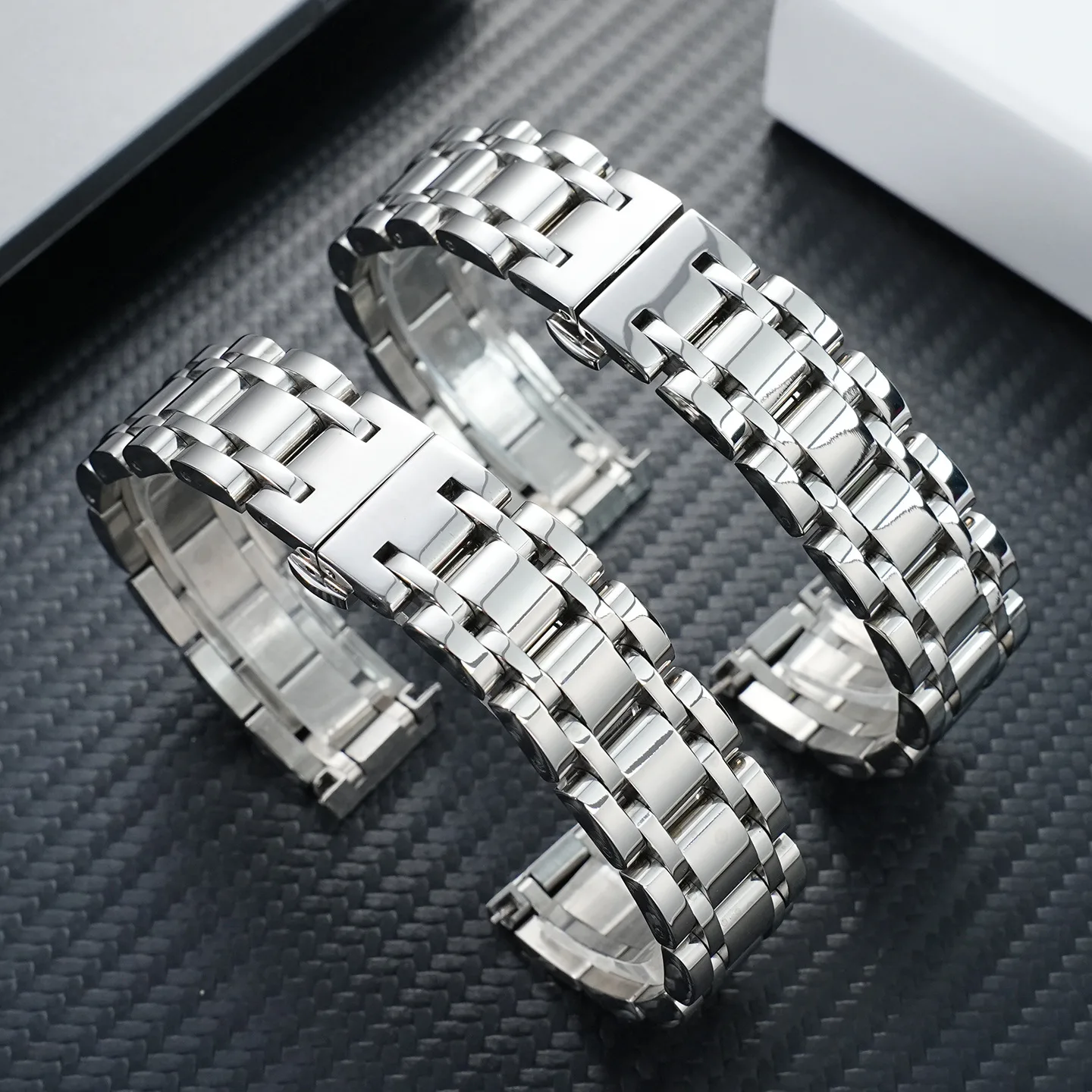 Фото Высококачественный металлический ремешок для часов 15 мм 17 мм для Longines DolceVita серии L5.255 L5.512.4, женский браслет из нержавеющей стали. №4