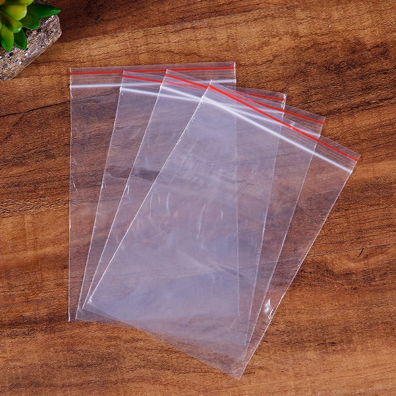 

500pcs Plastic Bags 8x12cm Jewelry Ziplock Zip Zipped Lock Reclosable Poly Clear Packaging Bags Transparent Travel Plastic Bag
