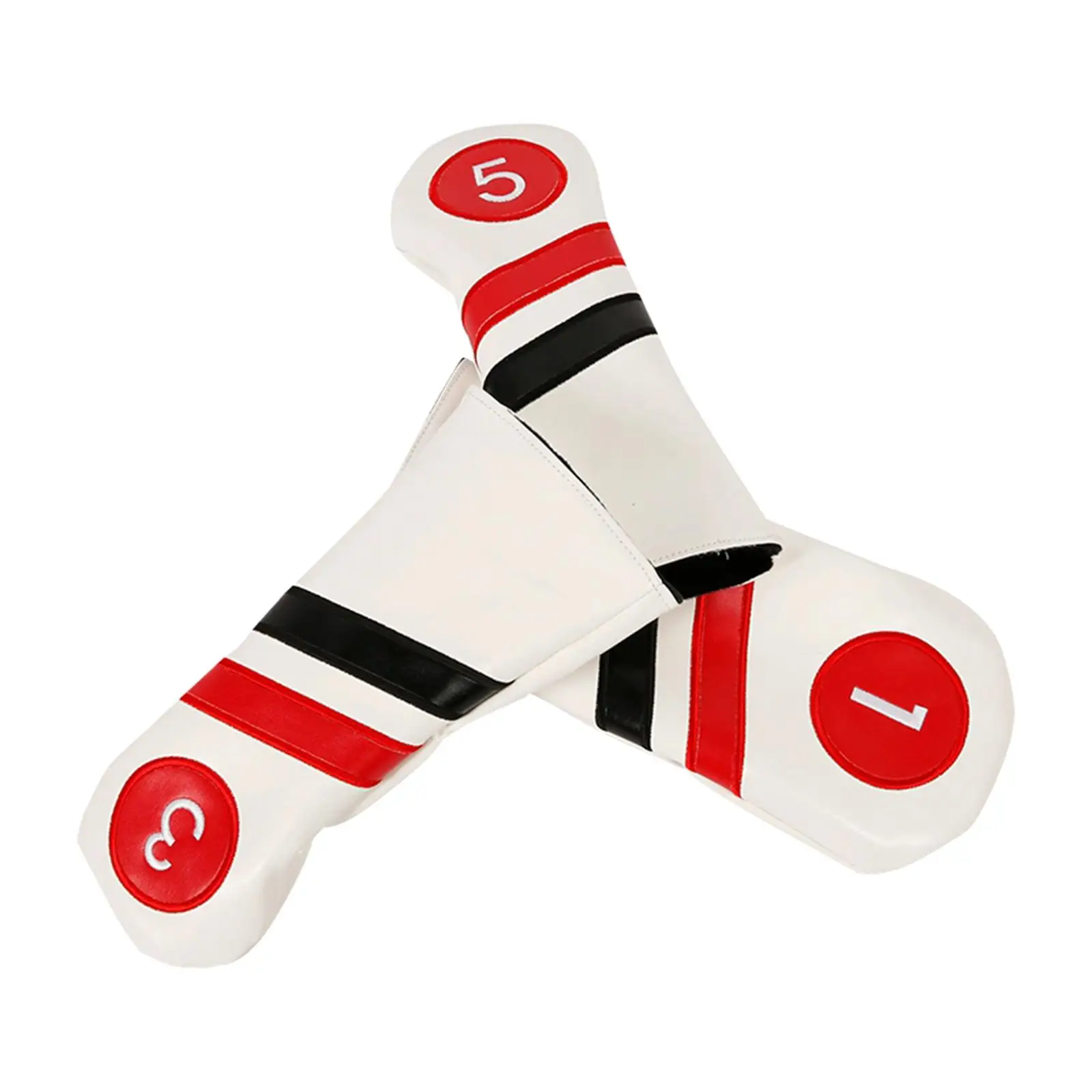

3Pcs Golf Wood Headcover Anti Scratch Fleece Lining Golf Club Head Covers
