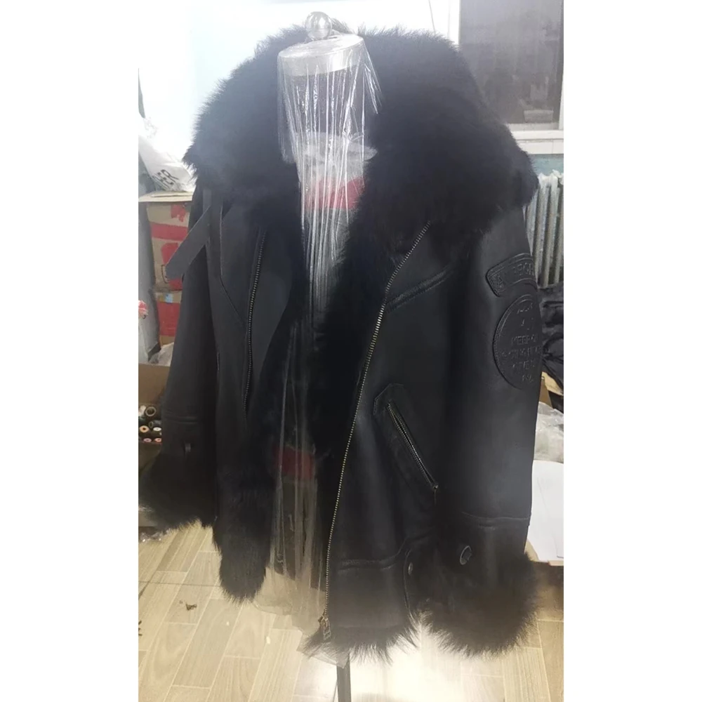 

Роскошная тосканская меховая овчина, Мужская зимняя черная теплая утепленная шуба из натурального меха, LUHAYESA, новинка 2022 года, тосканская одежда