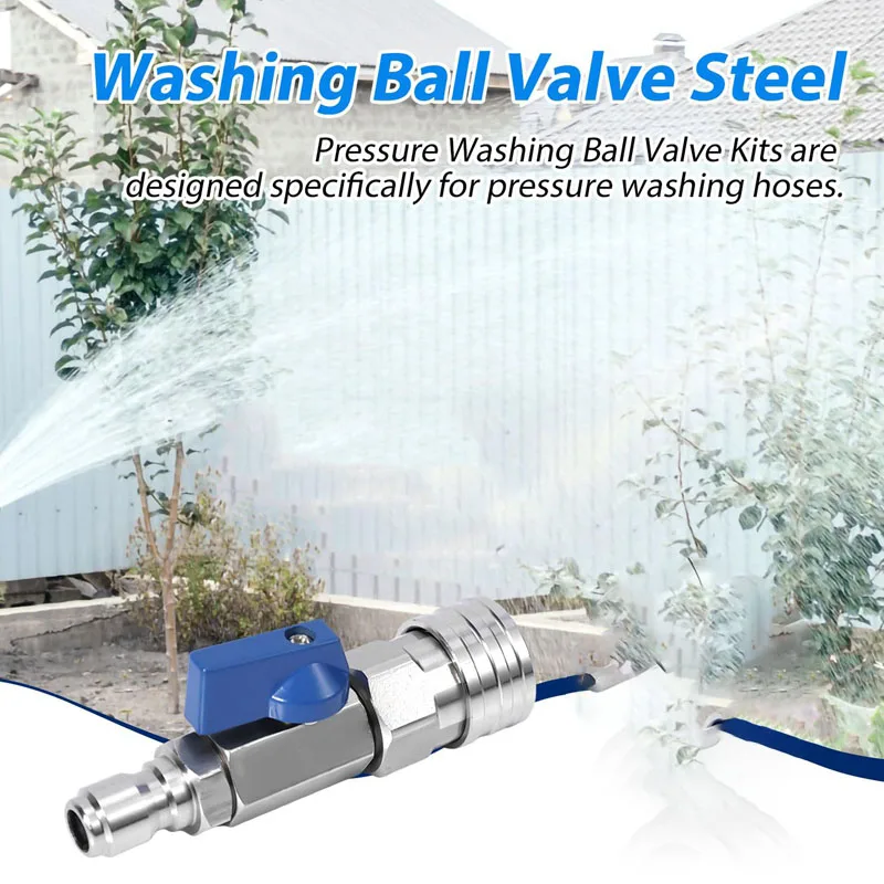 Шаровой Кран Для Мойки Высокого Давления Быстроразъемное Соединение M22 14 Мм