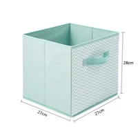 non woven cube storage box clothes storage bin for children toys sundries organizer with handle laundry basket closet container