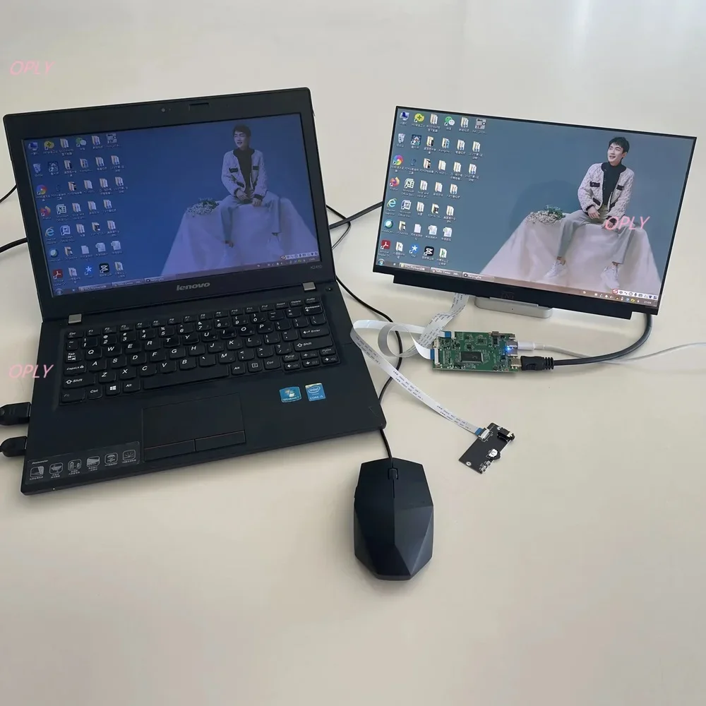 Плата контроллера 2 Type-c, совместимая с Mini HDMI, Micro USB, EDP, в ультратонком металлическом корпусе для NE160WUM-N616263 14 1920x1080 LED (art.: 3920d913b520d) - 3920d913b520d