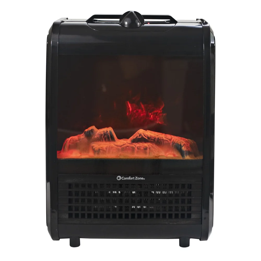 120 VAC Mini Portable Electric Fireplace Heater,Red Fireplace Electric Flame