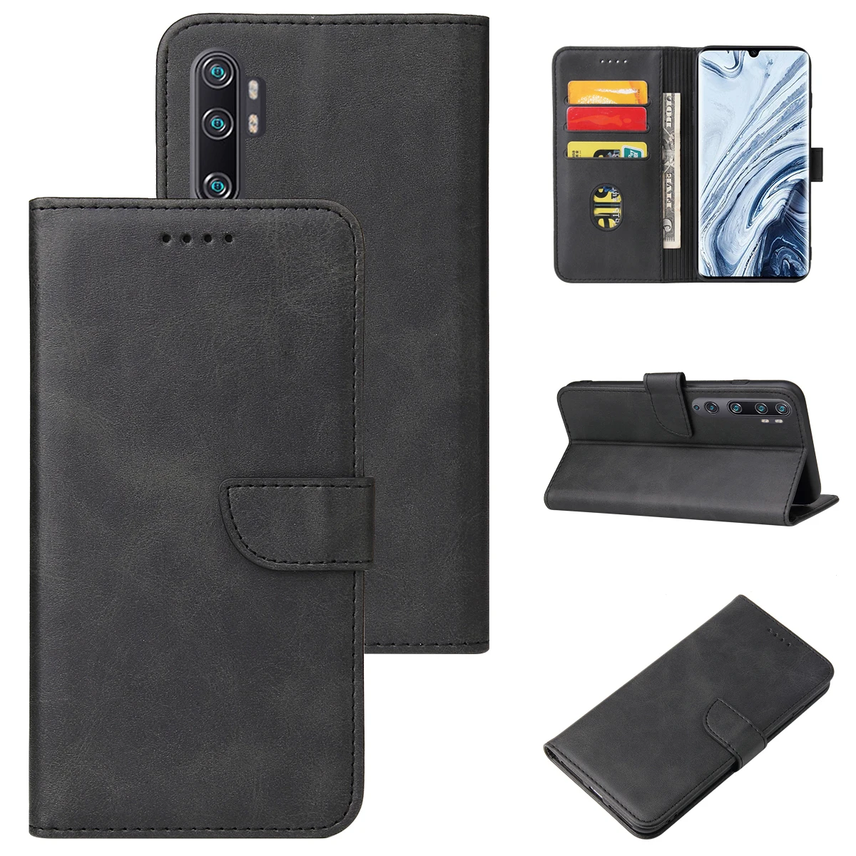 

Luxury Leather Card Groove Phone Case For Xiaomi Note12 Pro Plus Note11 Note10 Note9 Note8 10C 10A 9C 9A Shockproof Back Cover