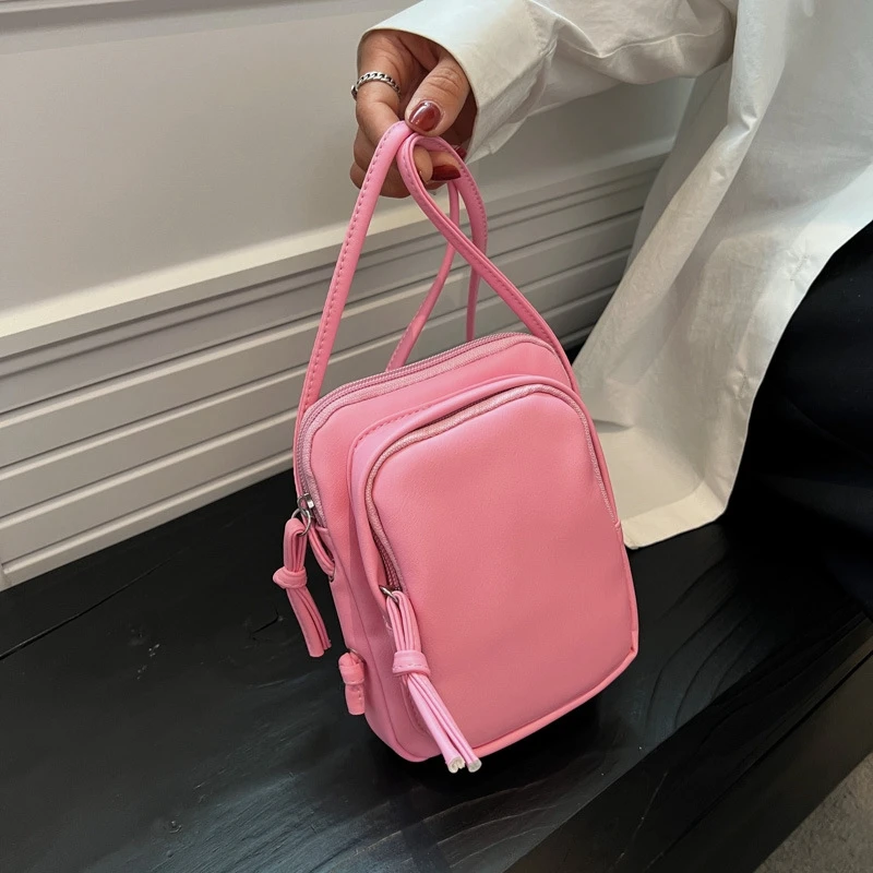 Casual Small Square pu Bag for women Multicolour Messenger Bag Female Shoulder Bag Mobile Phone Bag Wallet Card bag