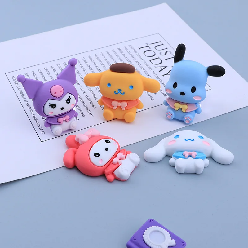 

Sanrio Аниме Новый мультфильм Kuromi Cinnamoroll Diy аксессуары для волос Веревка для волос небольшие аксессуары подарок на день рождения