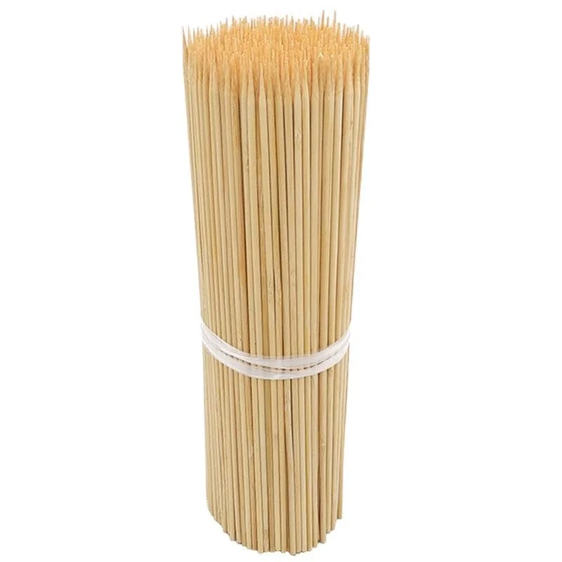 

30 cm 100 pcs Bamboo Wood BBQ Skewers Food Bamboo Meat Tools BBQ Party Disposable Long Stick BBQ Camping