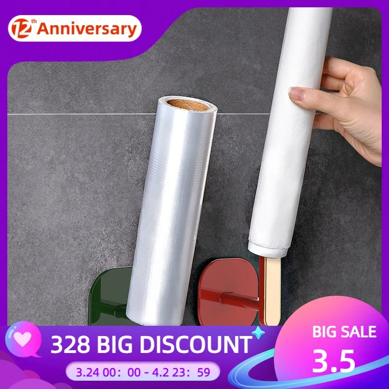 

Kitchen Self-adhesive Accessories Under Cabinet Paper Roll Rack Towel Holder Tissue Hanger Storage Rack For Bathroom Toilet