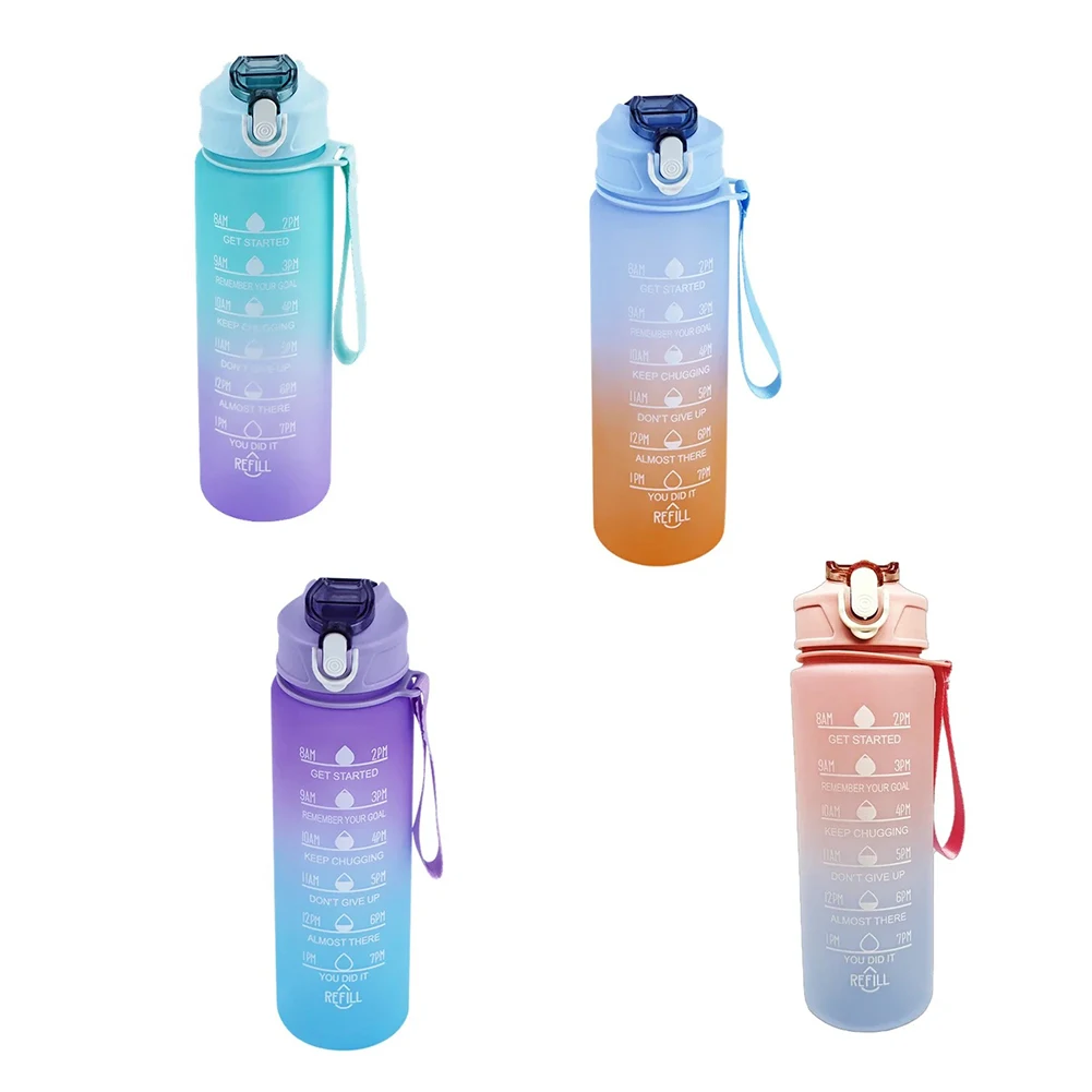 Портативная бутылка для воды с соломинкой Спортивная большой емкости 30 унций