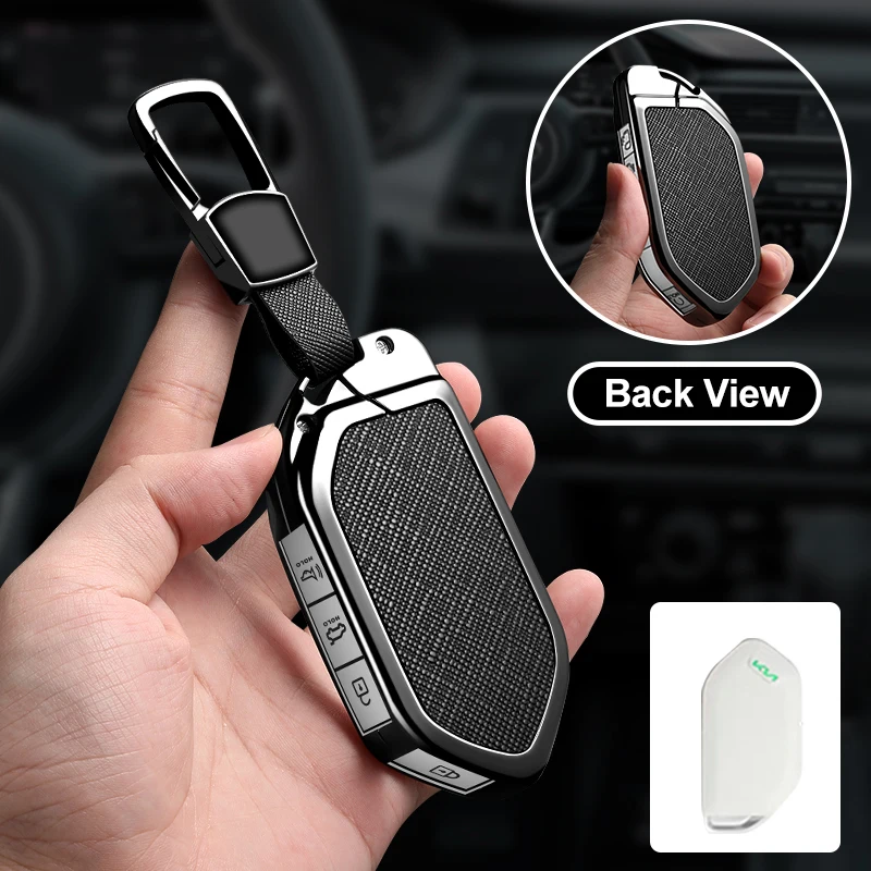 

Автомобильный чехол для ключей из сплава для Kia Picanto Sorento MQ4 Carnival KA4 Morning K5 Carens EV9 Seltos 2024 2025 Защитный брелок